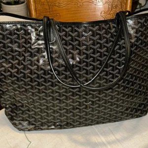 Authentic Black Goyard large tote VGUC